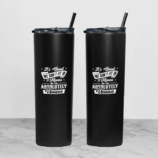 Positivity Misfits Poets Poetry Unique Uniqueness Tumbler With Lid And Straw