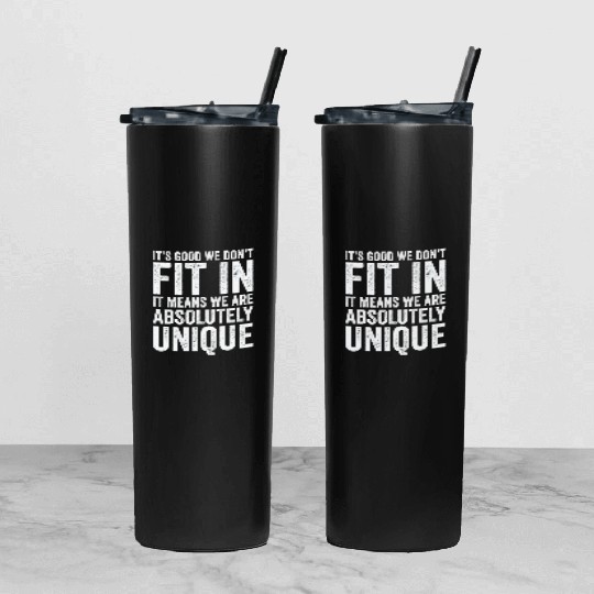 Positivity Misfits Poets Poetry Unique Uniqueness Tumbler With Lid And Straw