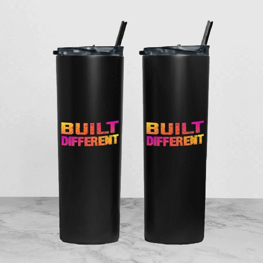 Built Different On Another Level Funny Gaming Tumbler With Lid And Straw