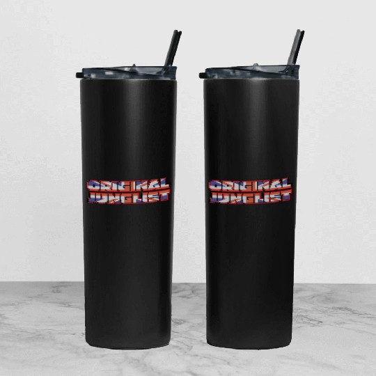 Original Junglist DNB Drum n Bass UK Remix Tumbler With Lid And Straw