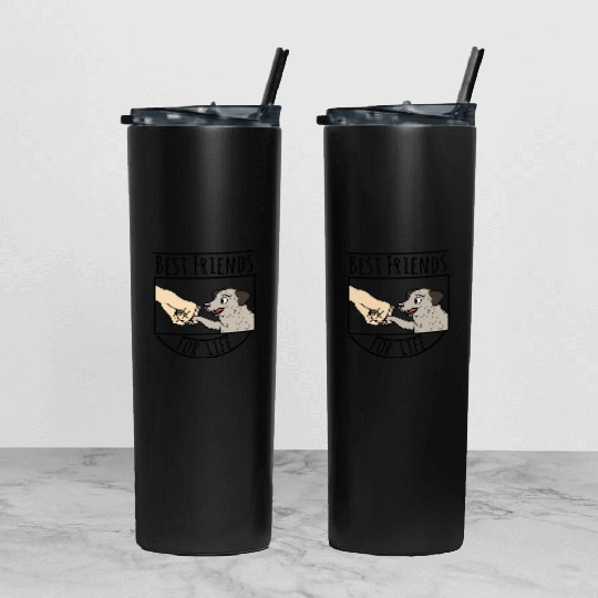 Irish Wolfhound Best Friends For Life Tumbler With Lid And Straw
