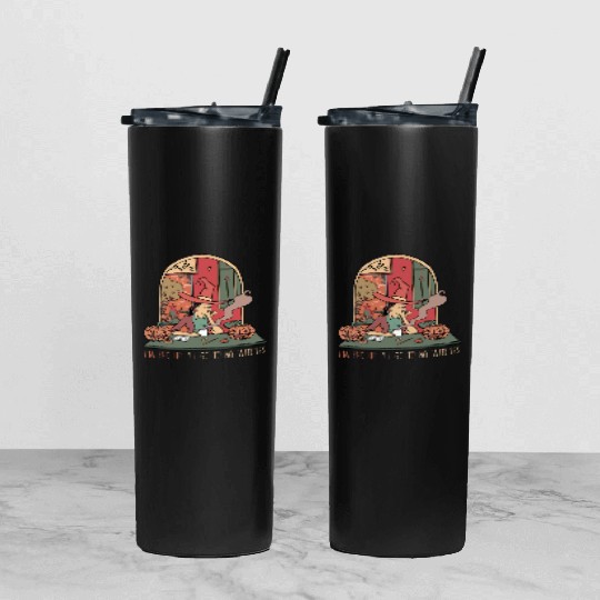 I'm Fed Up I'll Go To My Witches, Halloween Tumbler With Lid And Straw