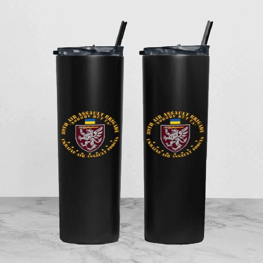 Ukraine 80th Air Assault Brigade Nobody but Us Tumbler With Lid And Straw