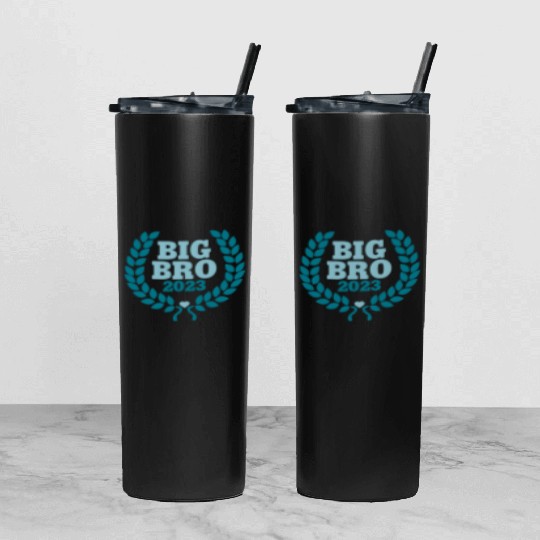 Big Bro 2023 - Big Brother Baby Birth Boy Gift Tumbler With Lid And Straw