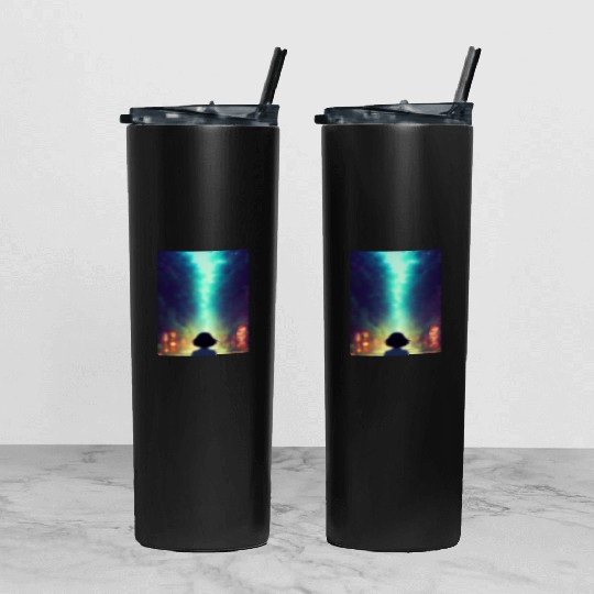 Serene Path of the Whispering Woods Tumbler With Lid And Straw