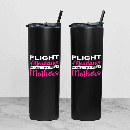 Flight Attendant Stewardess Cabin Crew Tumbler With Lid And Straw