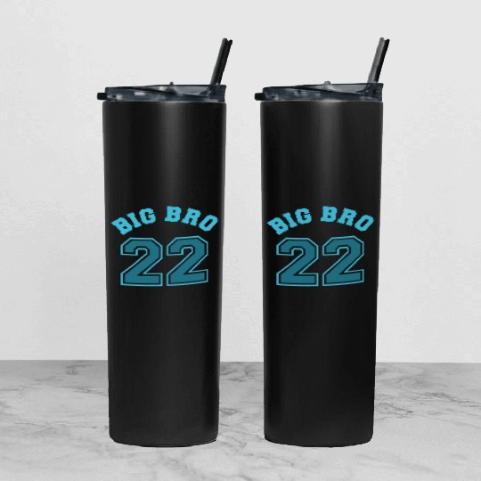Big Bro 2022 Big Brother Baby Pregnancy Birth Boy Tumbler With Lid And Straw
