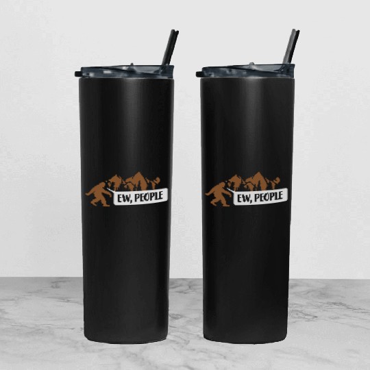 Yeti quote ew people Tumbler With Lid And Straw