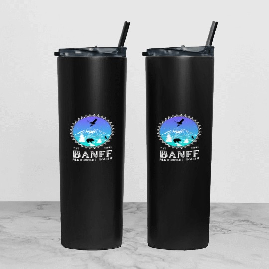Banff National Park Tumbler With Lid And Straw