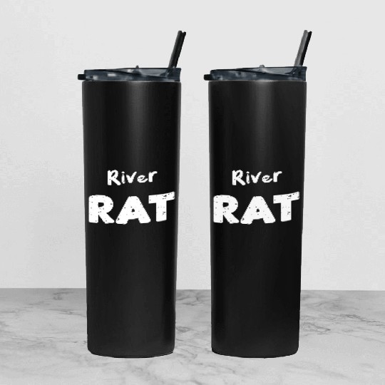 River Rat - Poker Tumbler With Lid And Straw