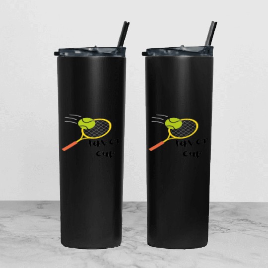 laver cup tennis Tumbler With Lid And Straw