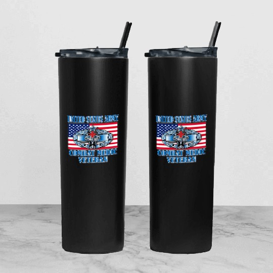 Combat Medic 2nd Award Memorable Us Tumbler With Lid And Straw