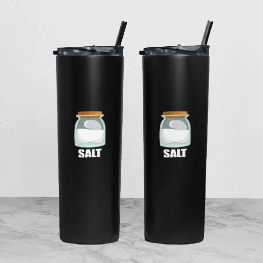 Salt Spice Flavor Food Cooking Tumbler With Lid And Straw