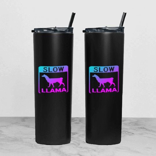 Phish Slow Llama Tumbler With Lid And Straw