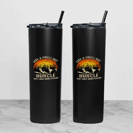 Huncle Definition Like Regular Uncle Way More Good Tumbler With Lid And Straw
