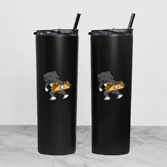 Great Dane Taco Lover Tumbler With Lid And Straw