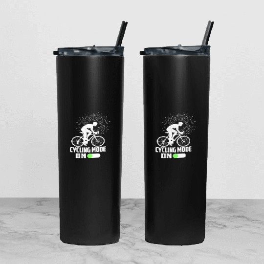 Cycling Mode On Bike Biking Tumbler With Lid And Straw