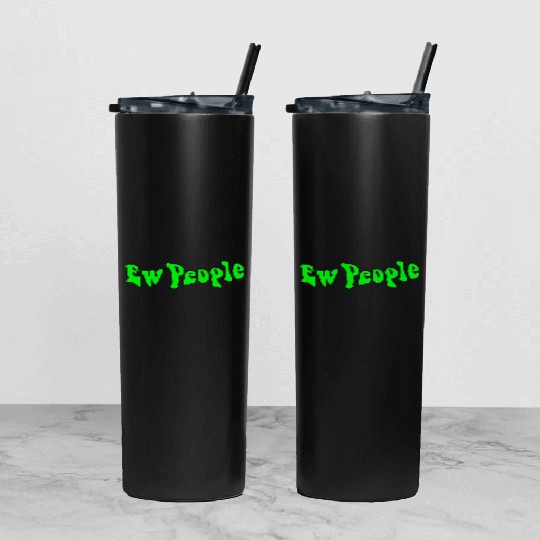 Ew People - christmas Tumbler With Lid And Straw
