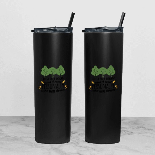 Deciduous Tree Hugging Nature Tumbler With Lid And Straw