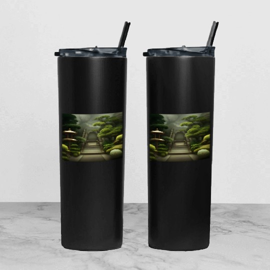 Blossom bonzai trees Tumbler With Lid And Straw