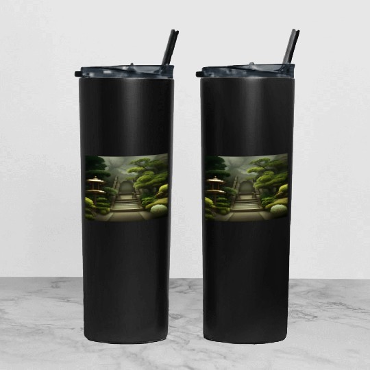 Blossom bonzai trees Tumbler With Lid And Straw