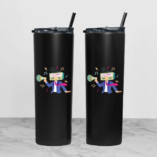 radiohead - funny Tumbler With Lid And Straw