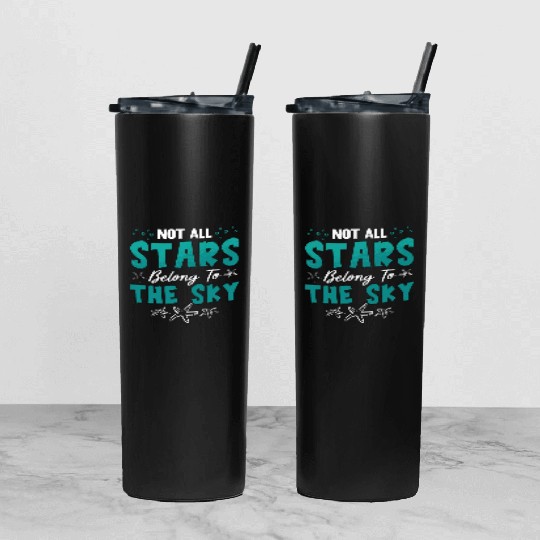 Marine Biology Not All Stars Belong To Marine Life Tumbler With Lid And Straw