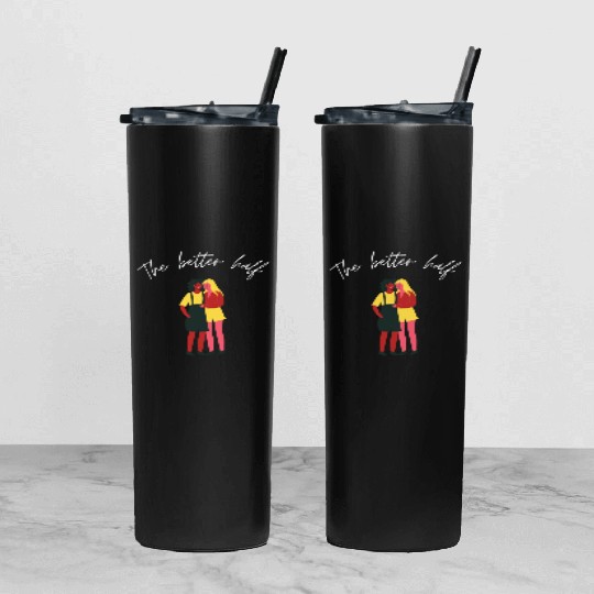 lesbian lgbtq pride valentine day 202 valentines Tumbler With Lid And Straw