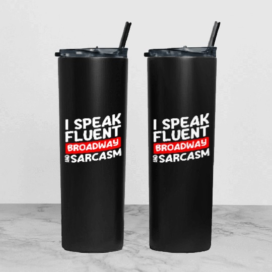 Actor Theater Fan Comedy Drama Club Tumbler With Lid And Straw