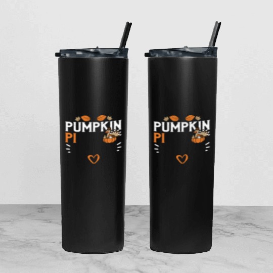 Pumpkin Pi - Thanksgiving Tumbler With Lid And Straw