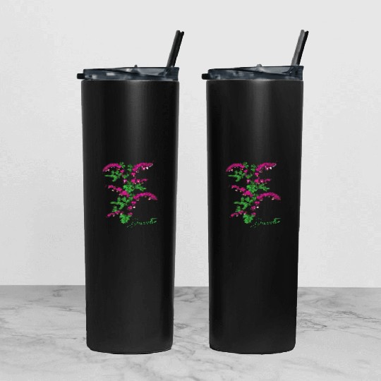 Bleeding heart flower Dicentra Bleeding heart Tumbler With Lid And Straw