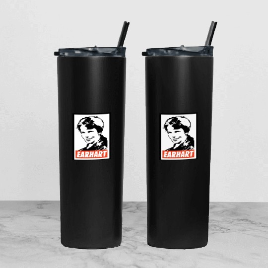 Amelia Earhart Tumbler With Lid And Straw