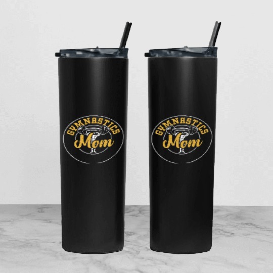 Gymnastics Mom - Gym Tumbler With Lid And Straw