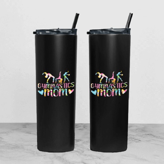 Gymnastics Mom Gymnast I Love Gymnastics Tumbler With Lid And Straw