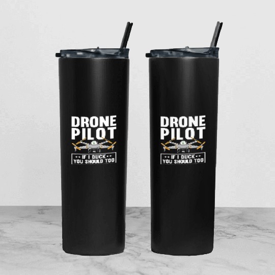 Funny Drone Pilot For Men Women RC Racing Pilots Tumbler With Lid And Straw