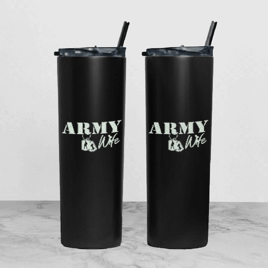 Soldier | Army Wife Tumbler With Lid And Straw | Army Wife Tumbler With Lid And Straw