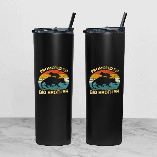 Promoted to big brother Opossum Gift, baby possum Tumbler With Lid And Straw