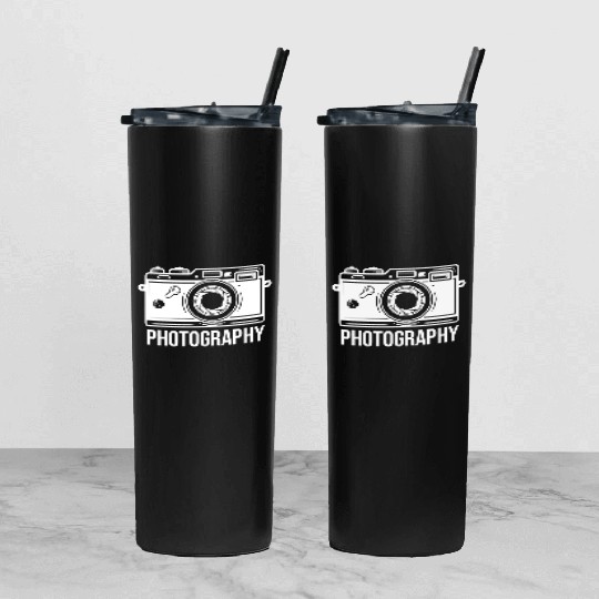 Funny Camera photography quote gift Tumbler With Lid And Straw