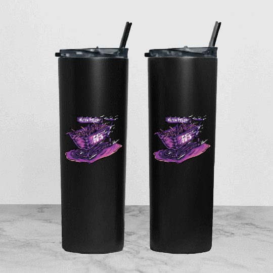 Trolley Black Friday Tumbler With Lid And Straw