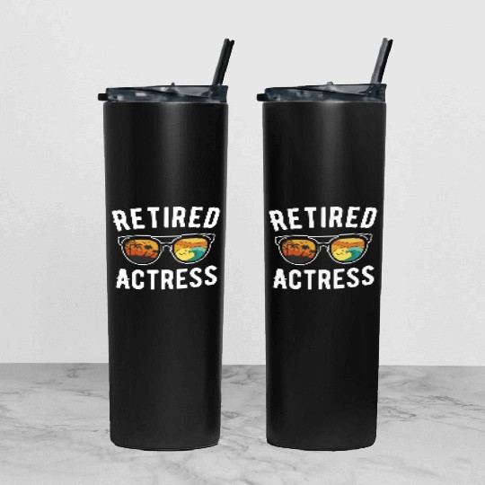 Retired Hollywood Actress Beachwear Designer Tumbler With Lid And Straw