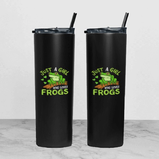 Frog Toad Frog Lover Tumbler With Lid And Straw