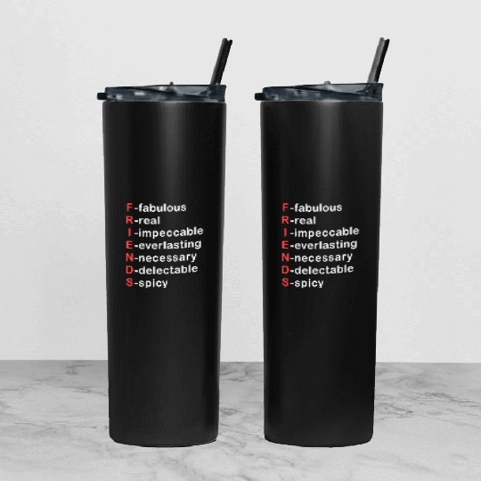 Friends Tumbler With Lid And Straw