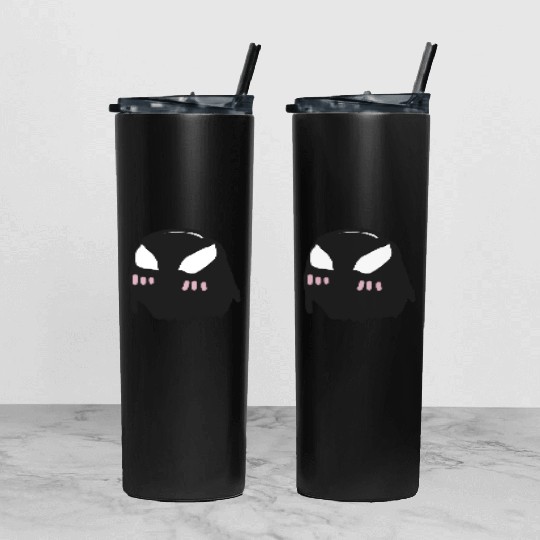 cute venom Tumbler With Lid And Straw