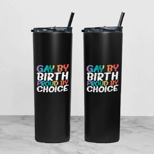 Gay Rights Rainbow Pride Month LGBTQ Gay Pride Tumbler With Lid And Straw