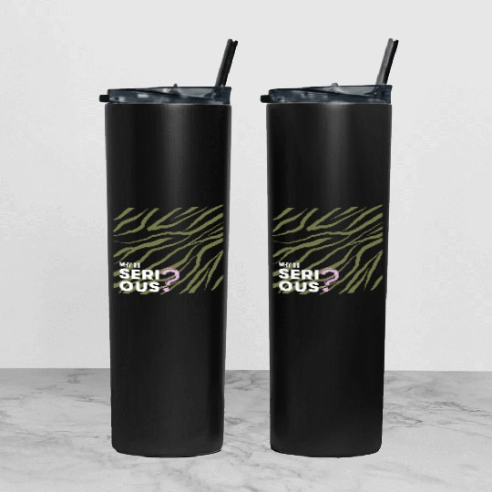 Why So Serious? Tumbler With Lid And Straw
