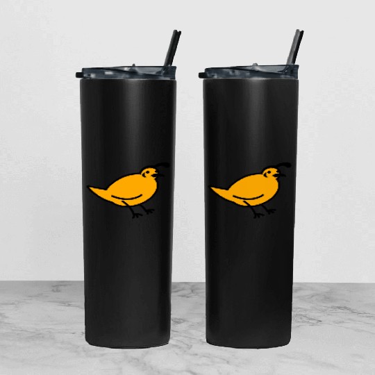a quail bird Tumbler With Lid And Straw