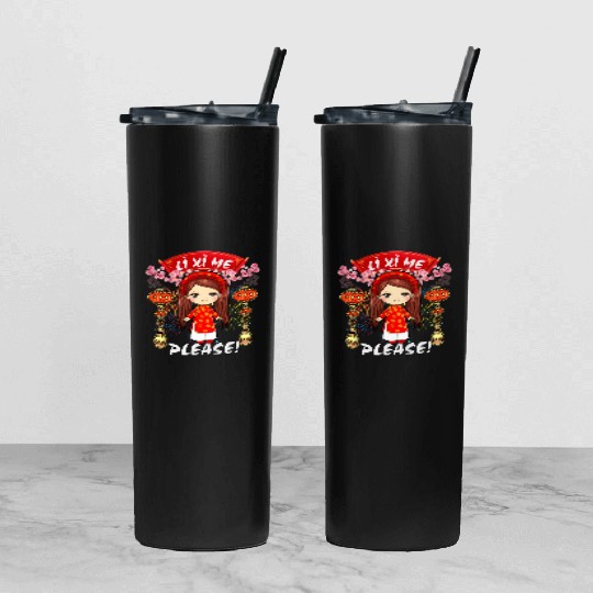 Li Me Please Vietnamese Lunar New Year Tumbler With Lid And Straw