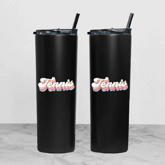 Tennis Pastel Aesthetic For N Tumbler With Lid And Straw