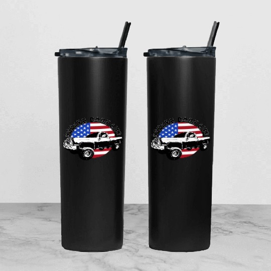 Squarebody Truck 4X4 Square Body Tumbler With Lid And Straw