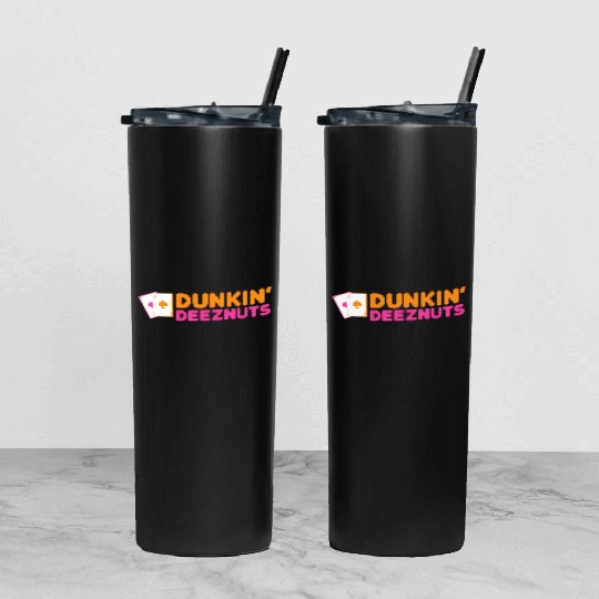 Dunkin Deez-Nuts Pocket Aces Tumbler With Lid And Straw